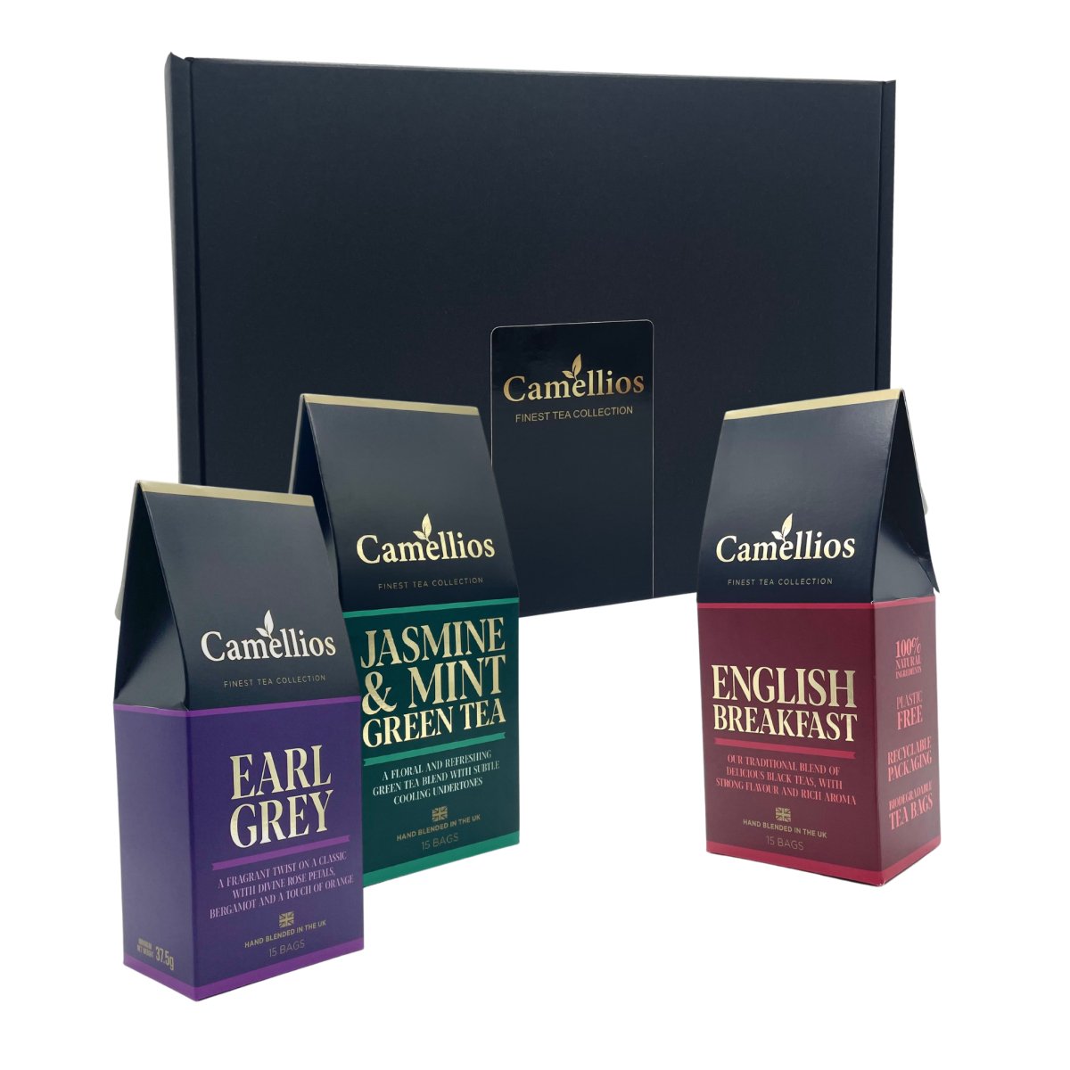Camellios Tea Gift Box – 3 Classic Loose Leaf Tea Blends