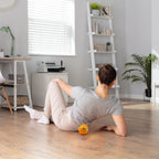 LyfeFocus Vibrating Massage Ball for Deep Tissue Muscle Recovery – Orange