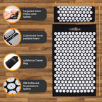 LyfeFocus Acupressure Mat & Pillow Set – White