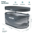 Wave Spa Antarctic Drop Stitch Ice Bath - Black