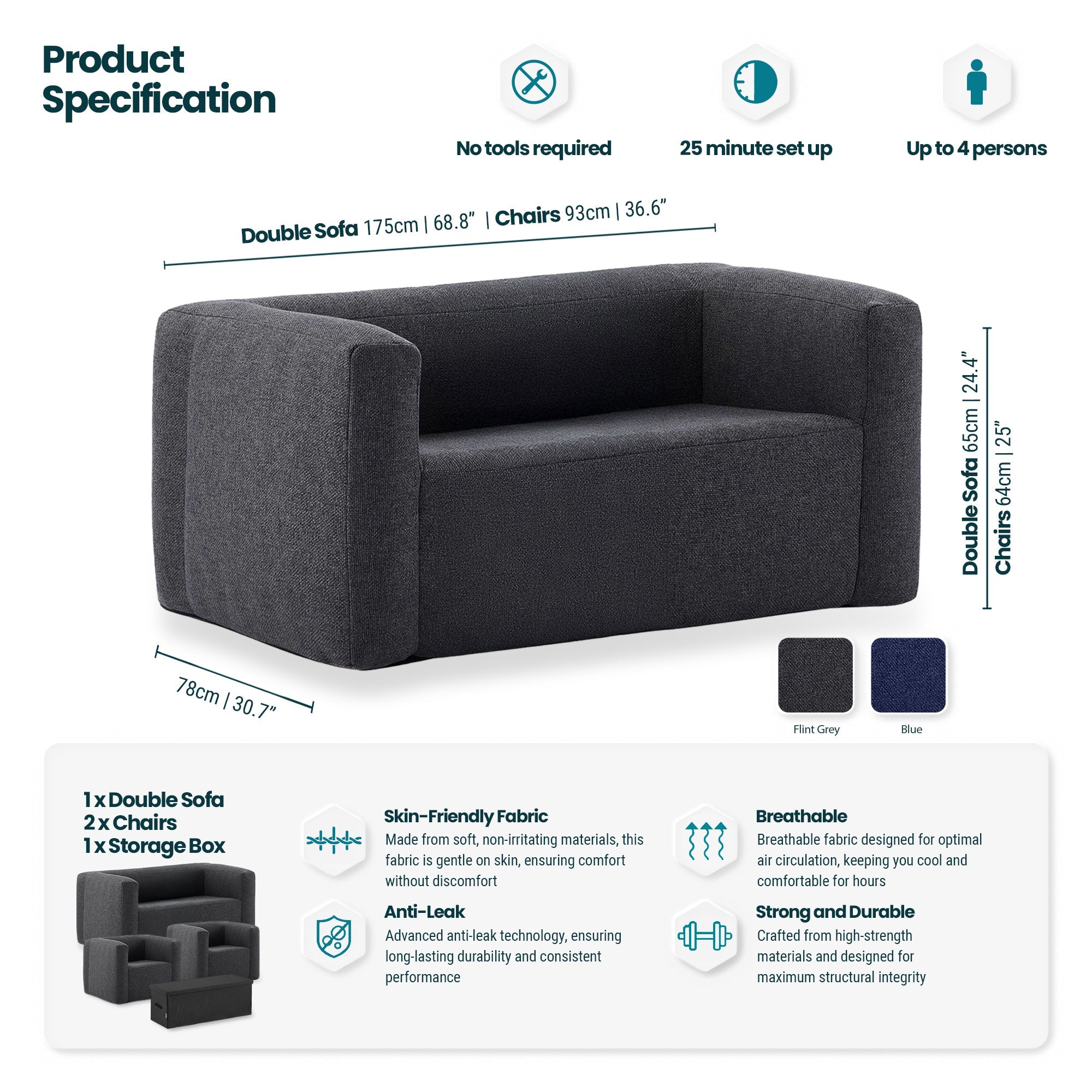 Inflatable Outdoor Furniture Set - WaveGlobal