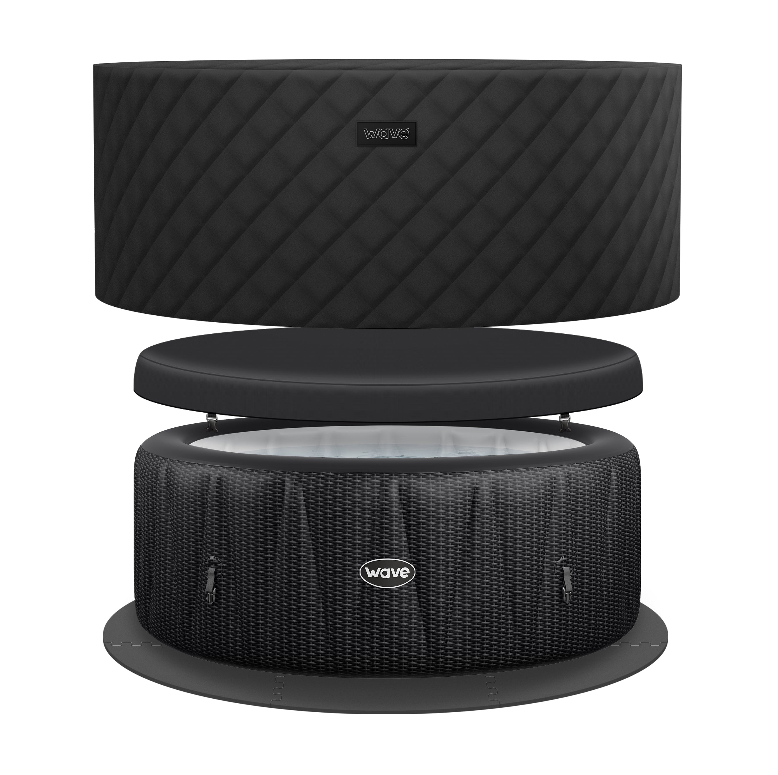 Inflatable Hot Tub with Integrated Heater - WaveSpa Atlantic