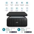 Wave Spa Pacific 4-6 Person Inflatable Hot Tub with Integrated Heater -