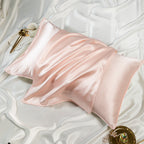 SleepNest Silk Pillowcase – One Pair, Solid Color