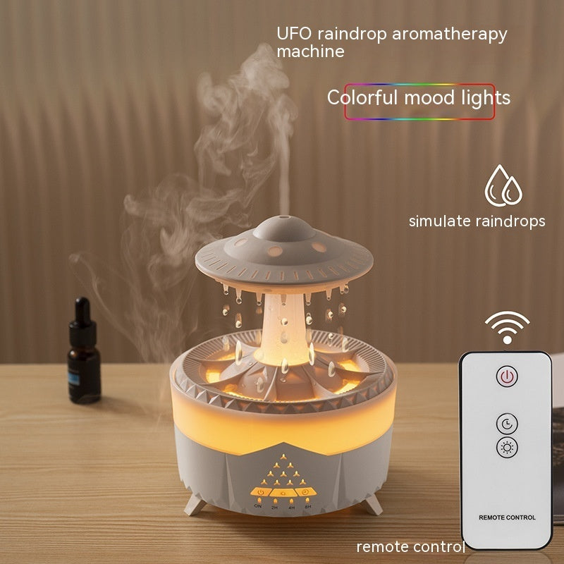 UFO Raindrop Water Diffuser and Humidifier - USB Aroma Mist Maker