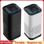 Portable Car Air Purifier - Negative Ion Generator for Smoke, Dust & Odors