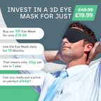 3D Sleep Eye Mask for Total Blackout and Comfort