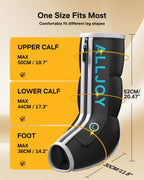 ALLJOY Leg Massager with Heat & Compression, 4 Modes, FSA Eligible