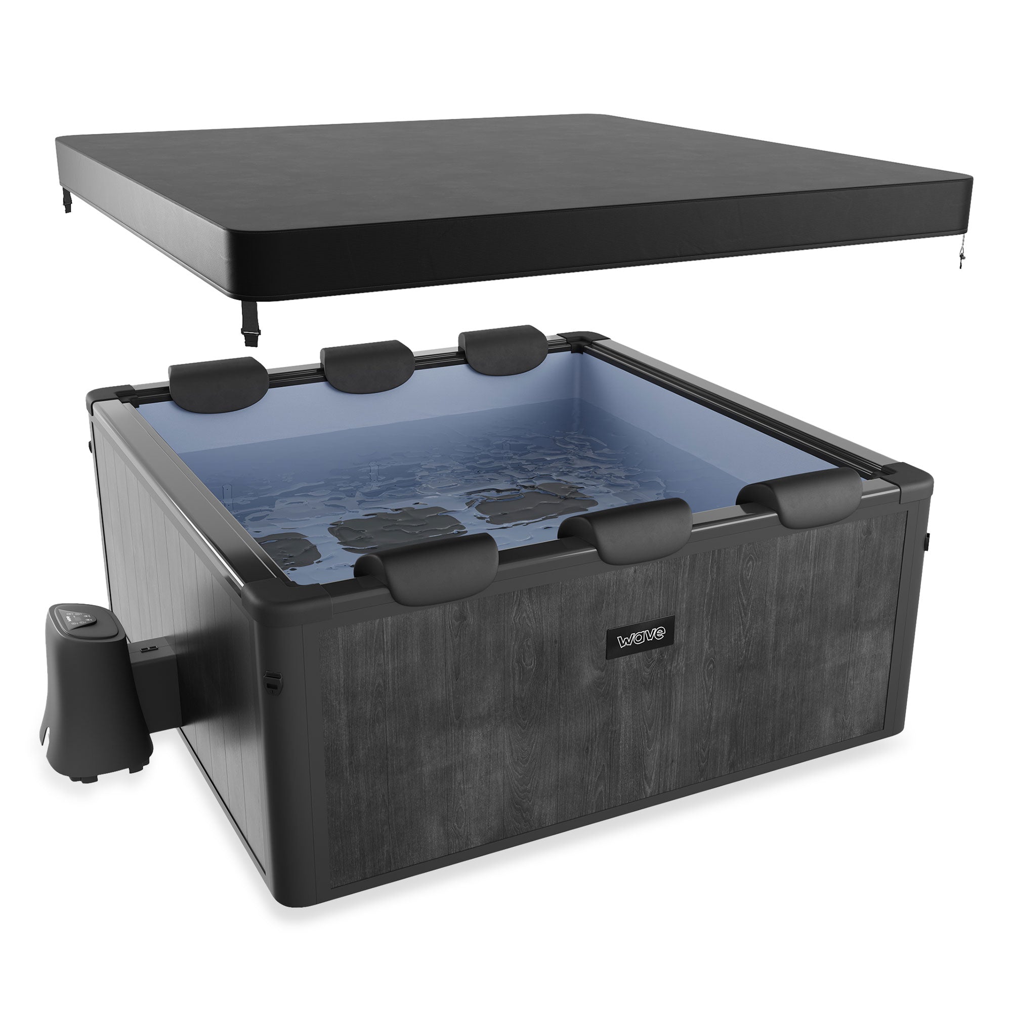 Wave Spa Adriatic 6-Person Square Aluminium Frame Hot Tub