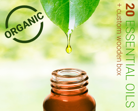 Aromatherapy Kit with 20 Organic Essential Oils | Aromantic