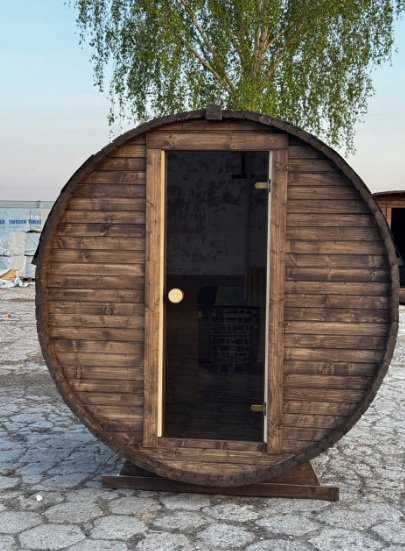Steam & Oak Barrel Sauna 1.8m (Electric & Gas option)_3