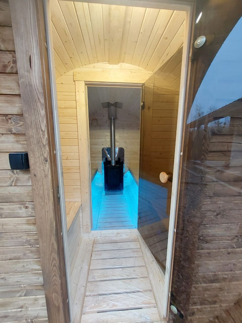 Steam & Oak Barrel Sauna 3m Canopy + Anteroom (Electric, Gas or Wood-Fired)_10