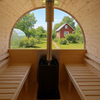 Steam & Oak Barrel Sauna 3m Canopy + Anteroom (Electric, Gas or Wood-Fired)_6