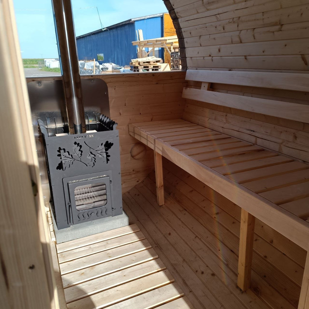 Steam & Oak Barrel Sauna 3m Canopy + Anteroom (Electric, Gas or Wood-Fired)_13