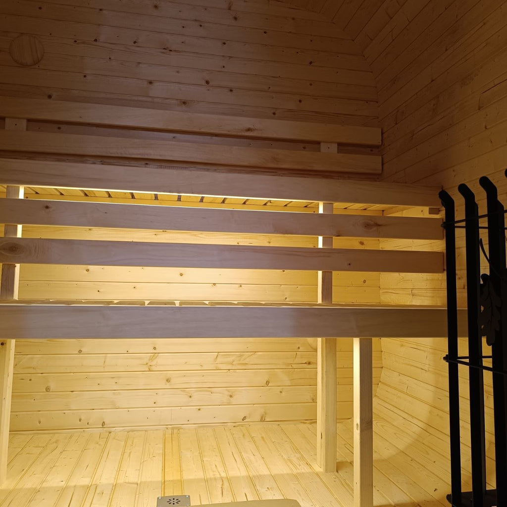 Steam & Oak Cube Sauna 3.4m Premium L-Bench (Electric, Gas or Wood-Fired)_25
