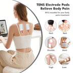 Auxoliev EMS Foot Massager for Neuropathy with 25 Modes, 99 Intensities & 4 TENS Pads