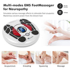 Auxoliev EMS Foot Massager for Neuropathy with 25 Modes, 99 Intensities & 4 TENS Pads