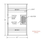 Fonteyn Rustic Red Cedar Barrel Sauna – 4ft to 7ft