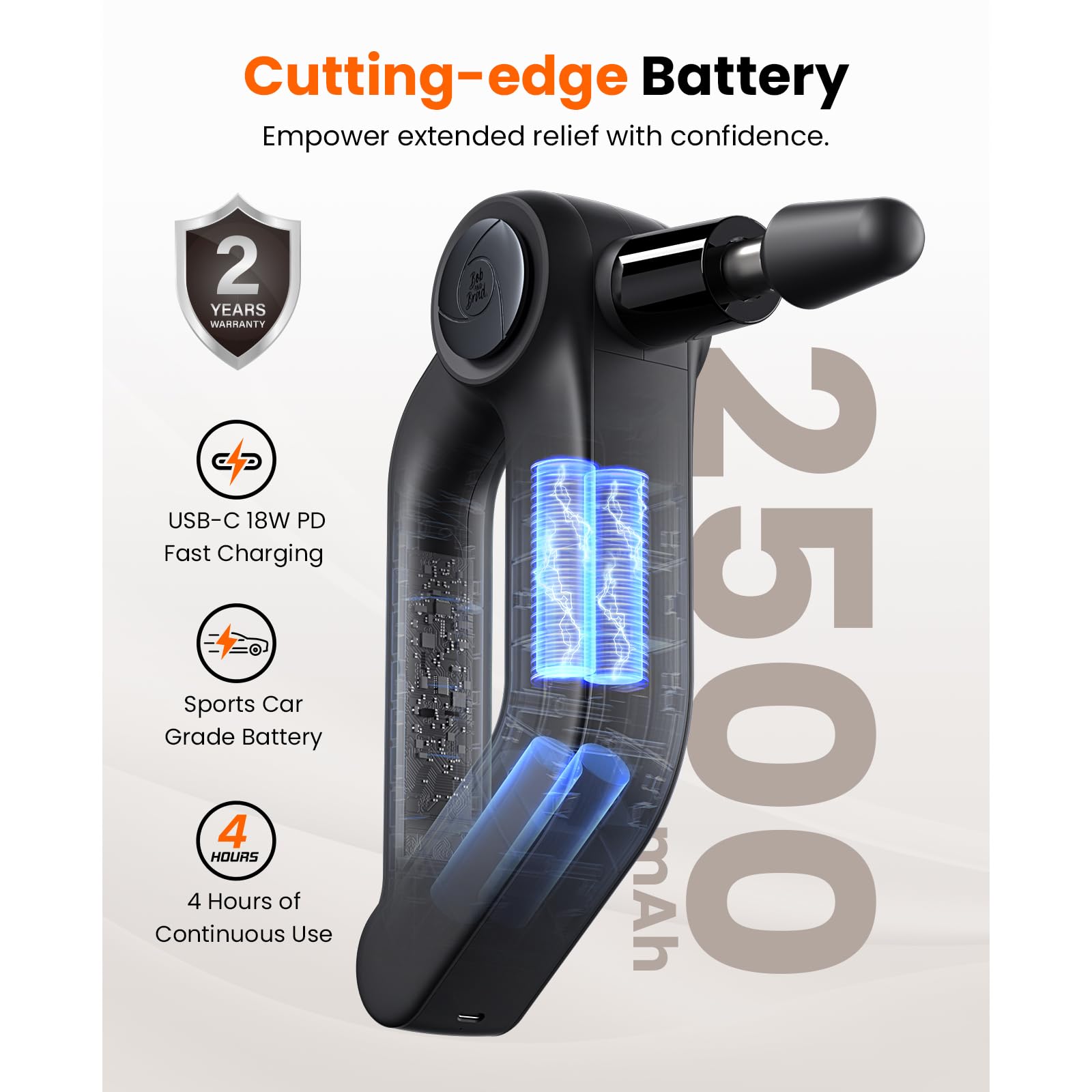 Bob and Brad D5 Pro Plus Massage Gun with Heat