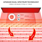 Bonodave Full Body Red Light Therapy Mat - Infrared Blanket, 660nm & 850nm