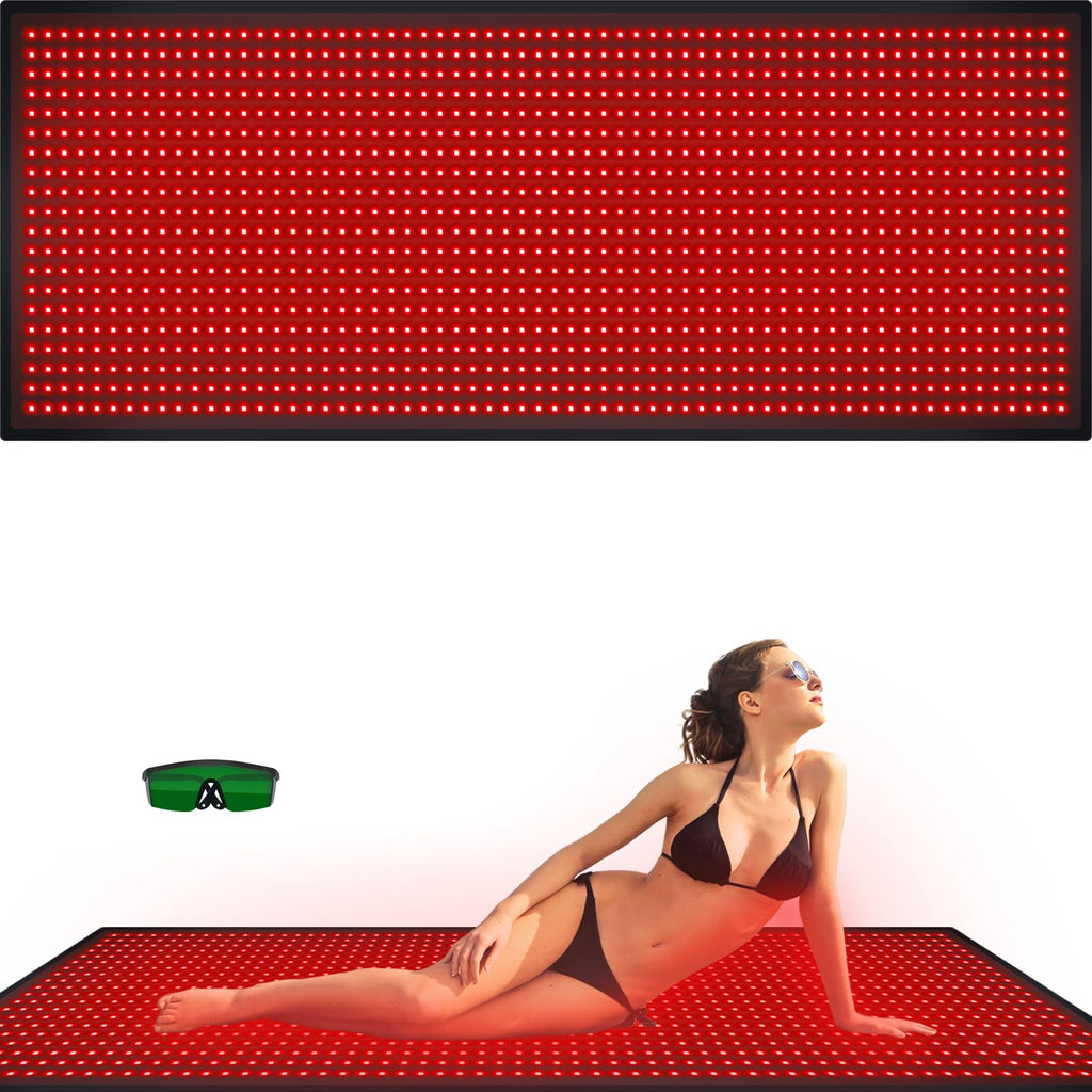 Bonodave Full Body Red Light Therapy Mat - Infrared Blanket, 660nm & 850nm
