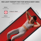 Bonodave Full Body Red Light Therapy Mat - Infrared Blanket, 660nm & 850nm