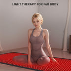 Bonodave Full Body Red Light Therapy Mat - Infrared Blanket, 660nm & 850nm