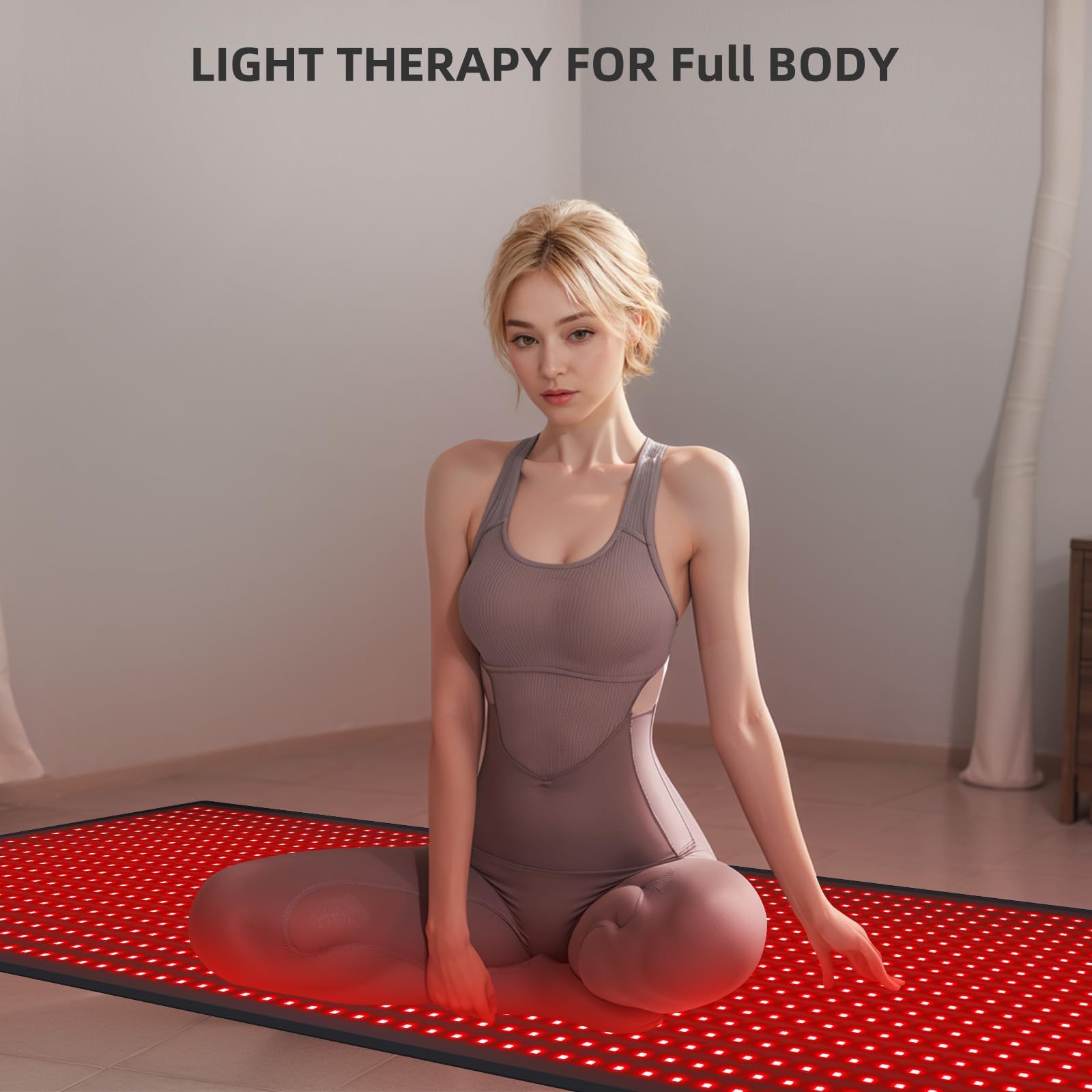 Bonodave Full Body Red Light Therapy Mat - Infrared Blanket, 660nm & 850nm