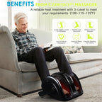 CARESKYpro Deep Kneading Foot Massager with Heat Therapy for Circulation