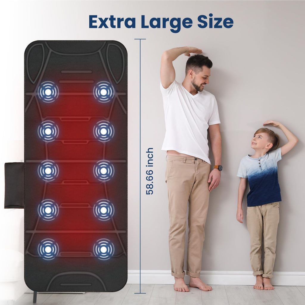 Comfier Full Body Massage Mat with Heat - 10 Motors and 4 Heating Zones