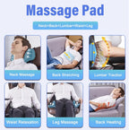 Comrelax Full Back Massager Pad with Heat and Traction for Office and Home