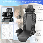 Comrelax Full Back Massager Pad with Heat and Traction for Office and Home