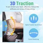 Comrelax Full Back Massager Pad with Heat and Traction for Office and Home