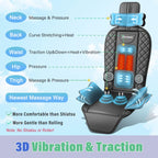 Comrelax Full Back Massager Pad with Heat and Traction for Office and Home