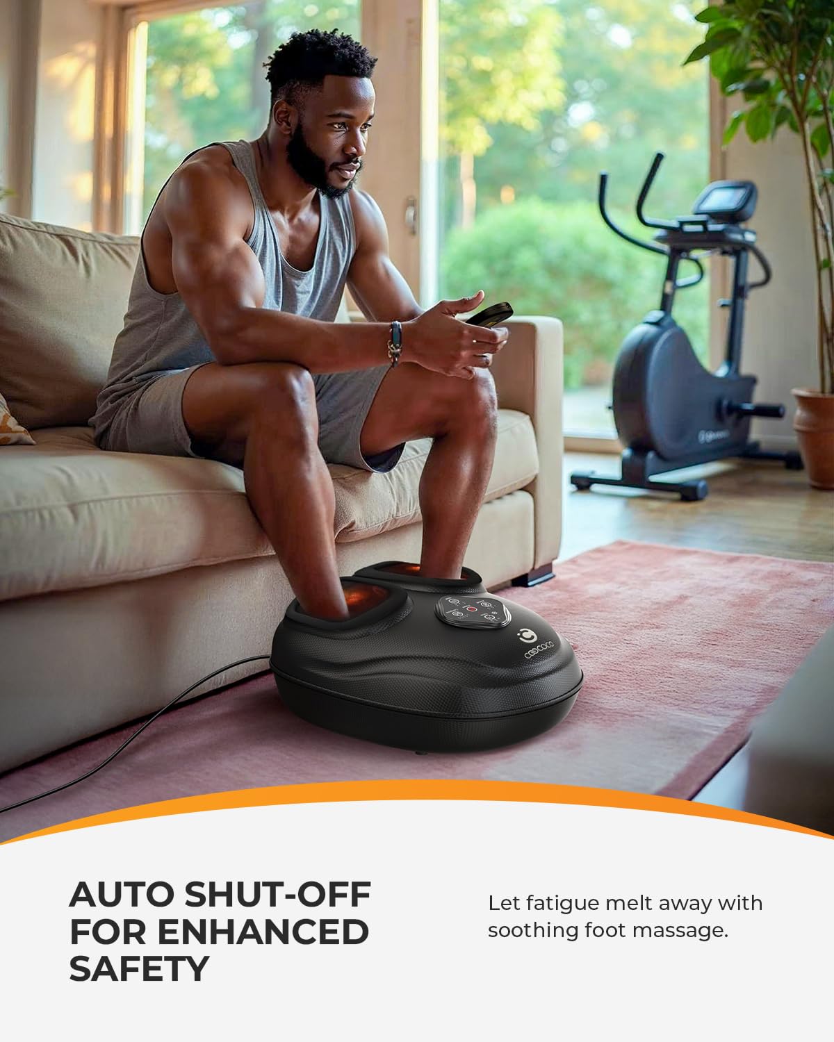 CooCoCo Shiatsu Foot Massager with Heat and Remote Control - 2026 Upgrade