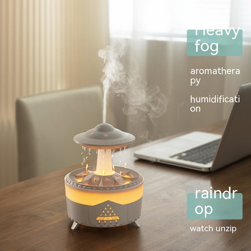 UFO Raindrop Water Diffuser and Humidifier - USB Aroma Mist Maker