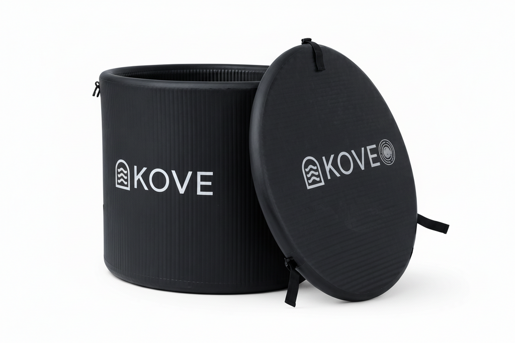 KOVE Core Ice Bath – Premium Upright Cold Plunge Tub 450L (Chiller Compatible)