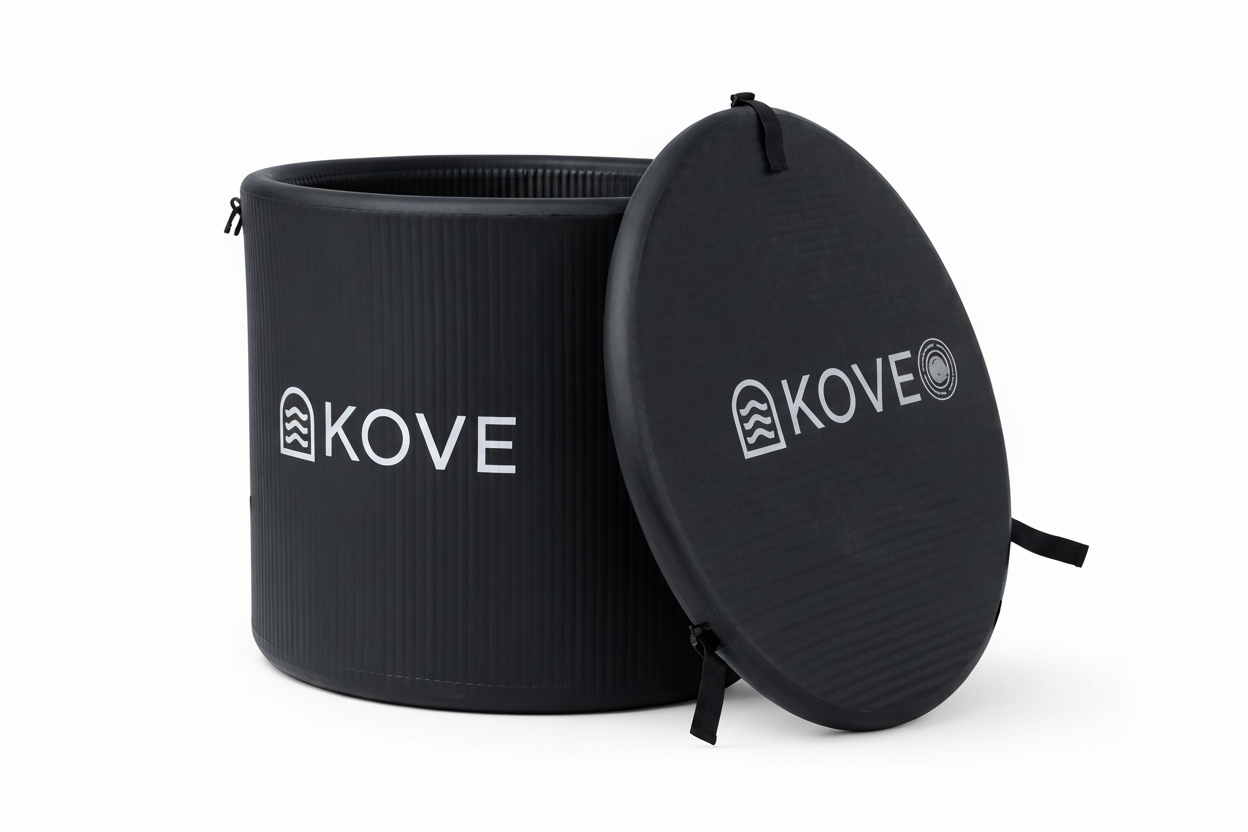 KOVE Core Ice Bath – Premium Upright Cold Plunge Tub 450L (Chiller Compatible)