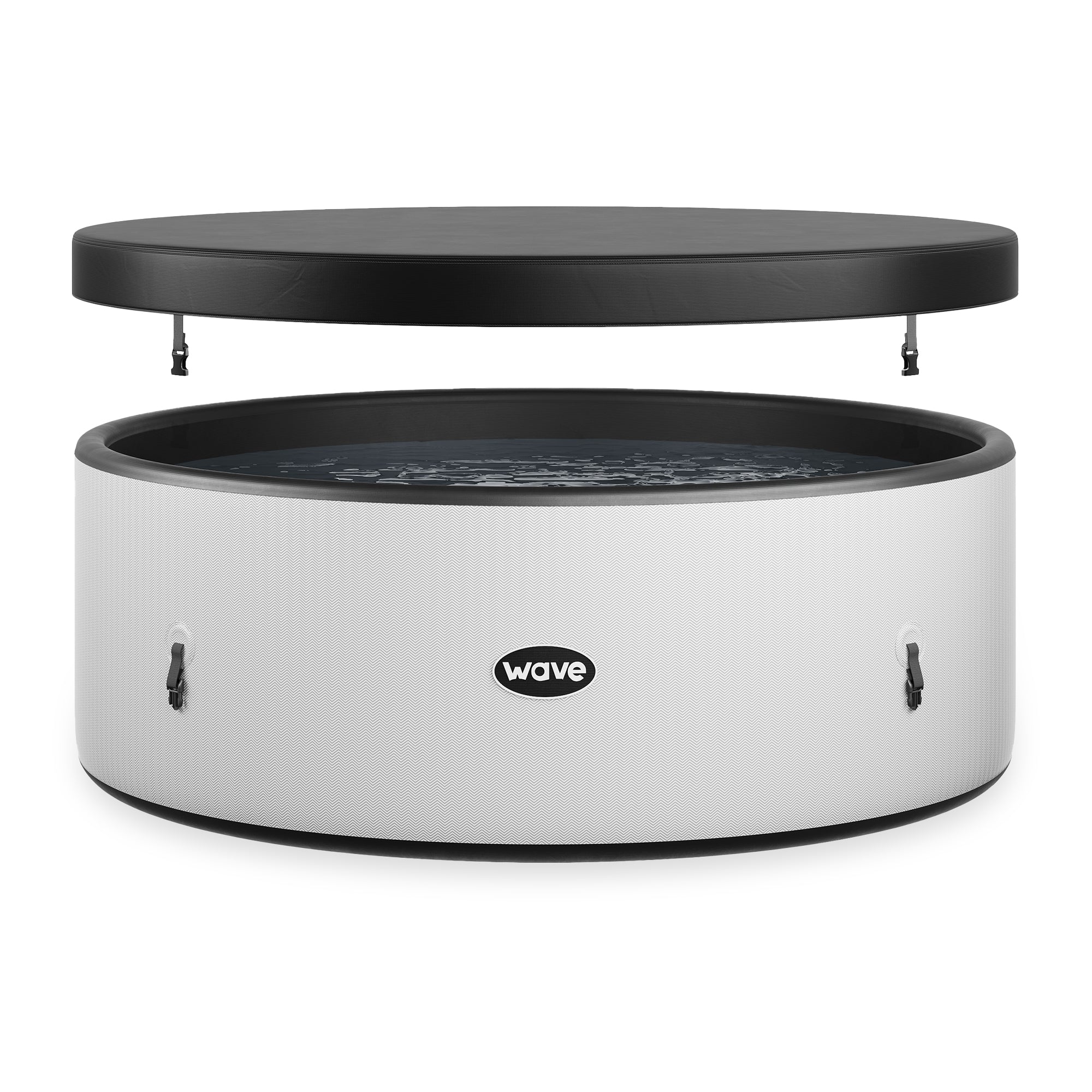 Ontario Round Drop Stitch Hot Tub - WaveSpa Herringbone Edition