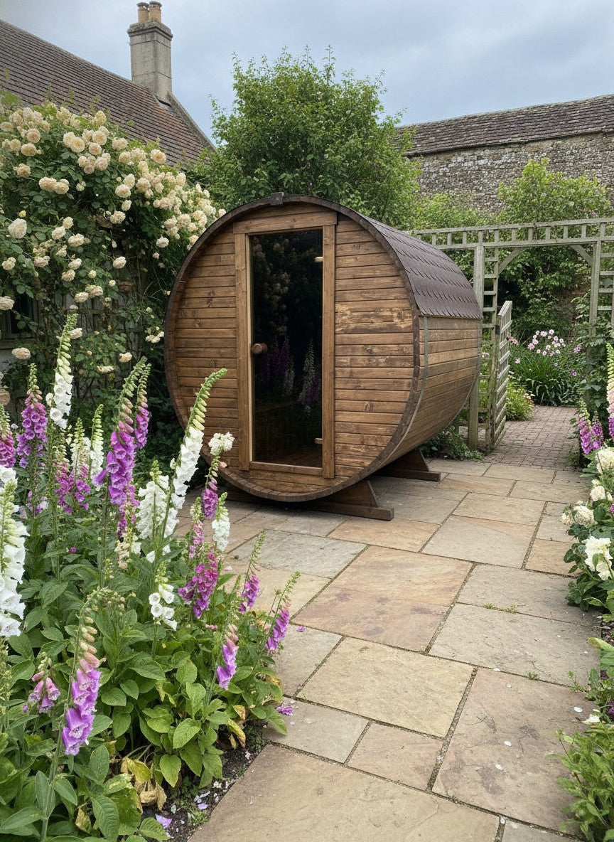 Steam & Oak Barrel Sauna 1.8m (Electric & Gas option)_10