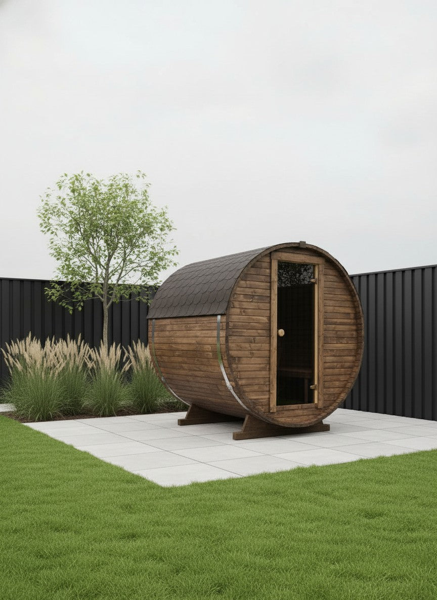 Steam & Oak Barrel Sauna 1.8m (Electric & Gas option)_11