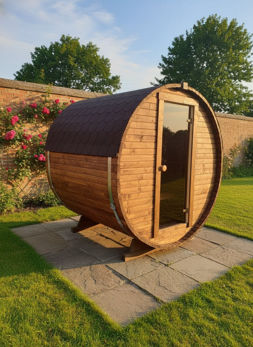 Steam & Oak Barrel Sauna 1.8m (Electric & Gas option)_12