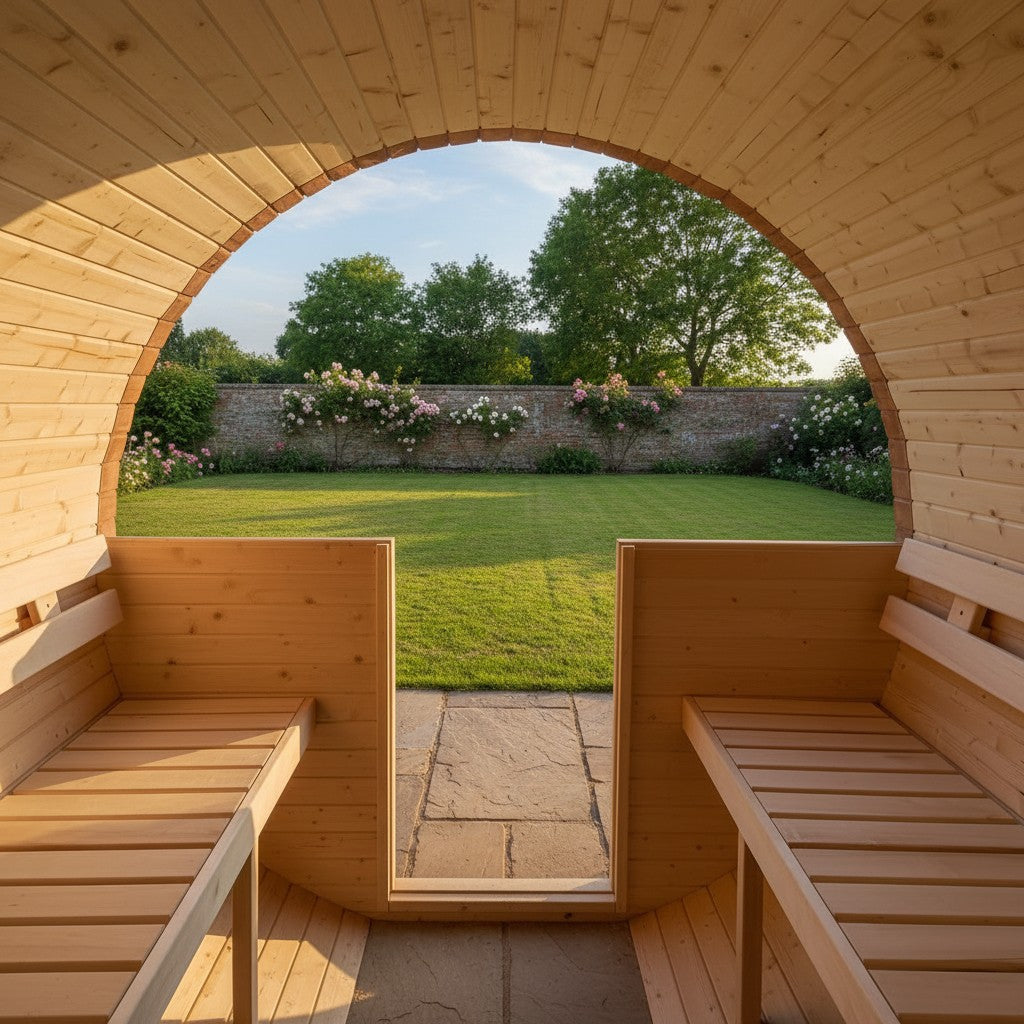 Steam & Oak Barrel Sauna 3m with Anteroom (Electric, Gas or Wood-Fired)_14
