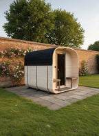 Steam & Oak Cube Sauna 2.4m with Porch (Electric, Gas or Wood-Fired)_10