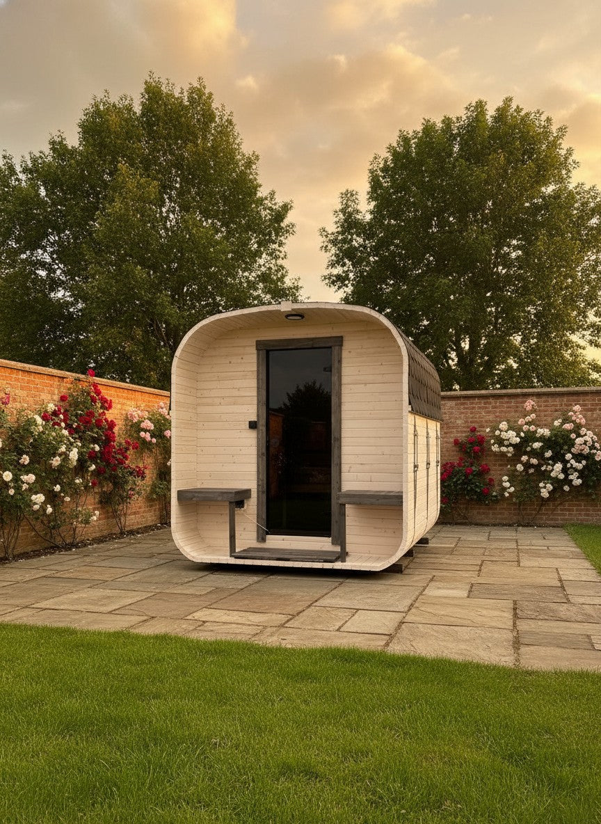 Steam & Oak Cube Sauna 2.4m Double-Shelf (Electric, Gas or Wood-Fired)_11