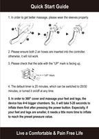 Fit King Air Compression Leg & Foot Boots Massager for Circulation & Edema – 30 Modes