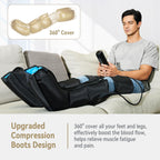 Fit King Air Compression Leg & Foot Boots Massager for Circulation & Edema – 30 Modes