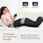 Fit King Air Compression Leg & Foot Boots Massager for Circulation & Edema – 30 Modes