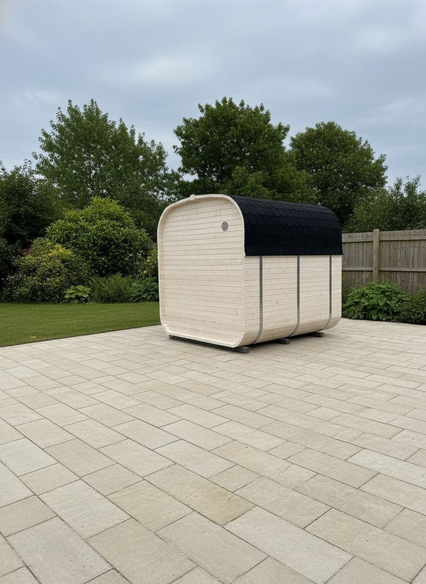 Steam & Oak Cube Sauna 2.4m Double-Shelf (Electric, Gas or Wood-Fired)_4