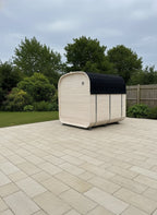 Steam & Oak Cube Sauna 2.4m with Porch (Electric, Gas or Wood-Fired)_4